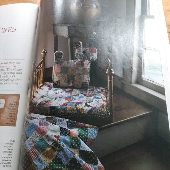 Vintage Quilts & Patches Quilting Sewing Pattern Book Simplicity Boho 70s Retro - Picture 11 of 11